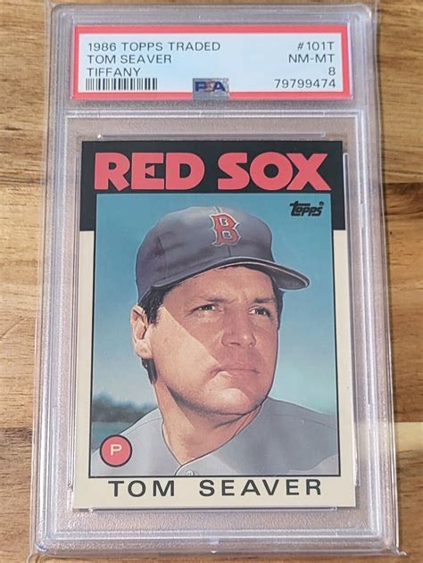 Tom Seaver Topps Traded Tiffany T Psa Hall Of Fame Ebay