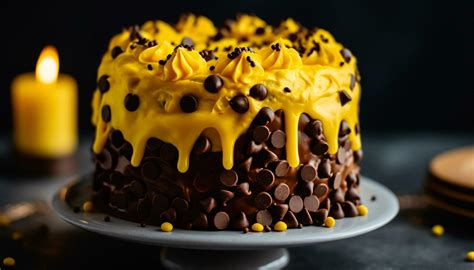 Indulgent Chocolate Cake With Creamy Icing Fresh Fruit Decoration