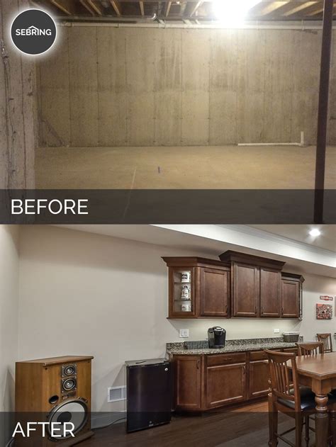 Brian And Kellis Basement Before And After Pictures Sebring Design Build Home Remodeling