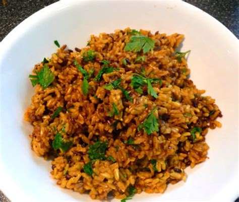 Seasoned Brown And Wild Rice Recipe