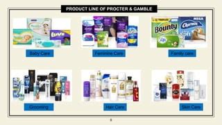 Product Line And Product Mix Of P G PPT