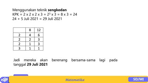 Matematika Bab 3 Kelipatan Dan Faktor Bilangan Pptx