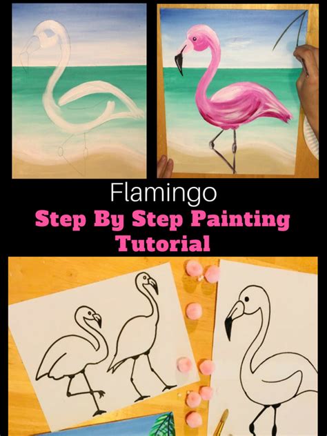 Flamingo Painting Learn How To Paint A Flamingo Step By Step