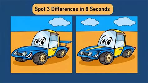 Do You Have Razor Sharp Eyes Spot 3 Differences Between Car Pictures