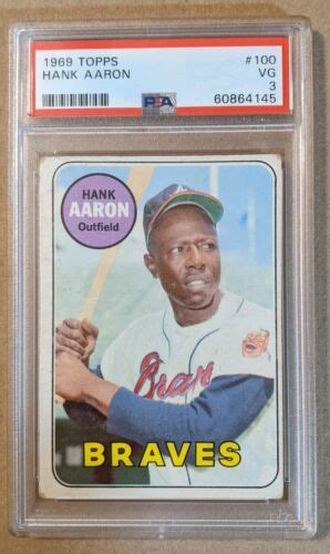 Topps Hank Aaron Psa Vg Ebay