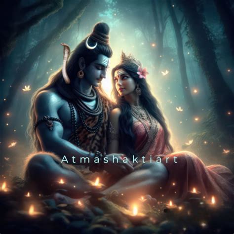 Lord Shiva and Goddess Parvati , Shiva and Shakti, Gauri Shankar ...