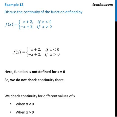 Example Discuss Continuity Of F X X X