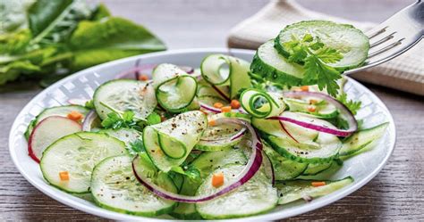 Salade de concombre quoi de plus rafraîchissant Kidney friendly