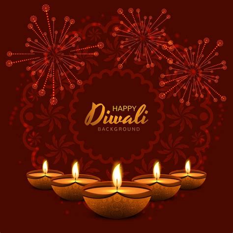 Premium Vector Happy Diwali Decorative Oil Lamp Festival Celebration