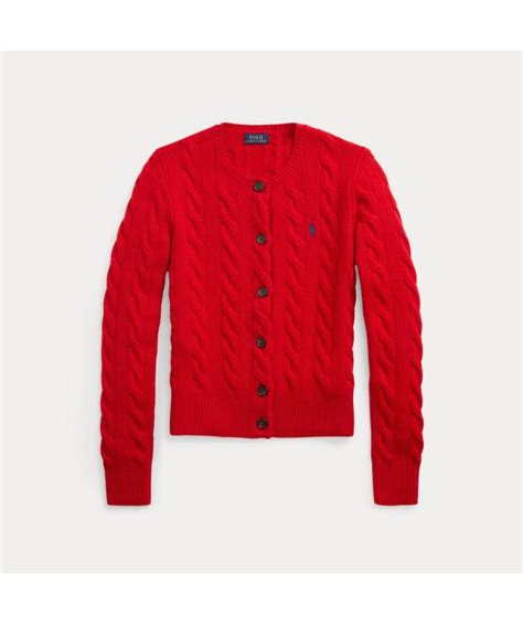 Polo Ralph Lauren Cable Knit Wool Cashmere Cardigan