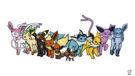 Eevee Family by CWE99999999000 on DeviantArt