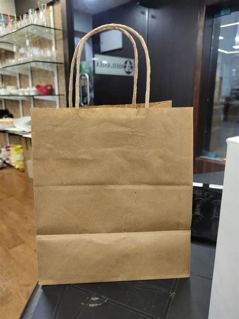 Plain Brown Kraft Paper Bag For Grocery Capacity 0 5 Kg At Rs 5 5