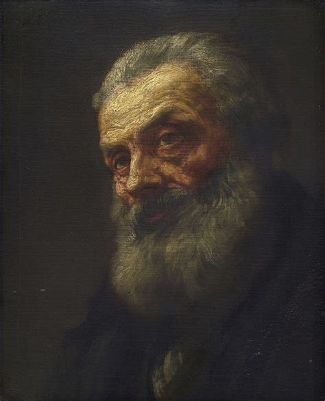 Portrait Of An Old Man By Alphonse Legros Artvee