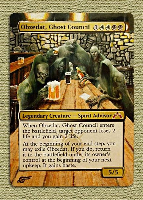 Obzedat Ghost Council Magic The Gathering Cards Mtg Altered Art