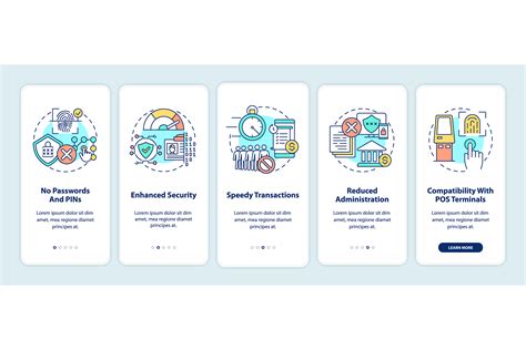 Biometric Payment Benefits Mobile App Graphic by IMG visuals icons