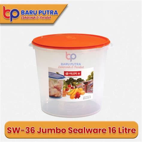 Jual Wadah Serbaguna Bundar Liter Jumbo Sealware L Lion Star Sw