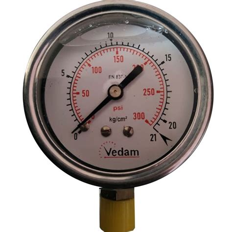 4 Inch 100 Mm 4inch Bourdon Type Liquid Filled Pressure Gauge 0 To