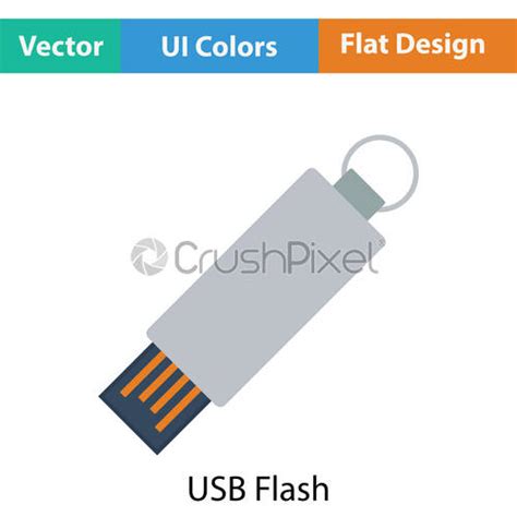 Usb Flash Drive Icon Symbol Sign Isolate On White Background Stock Vector 1210759 Crushpixel