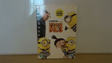 Despicable Me 3 Uk Dvd Unboxing Youtube