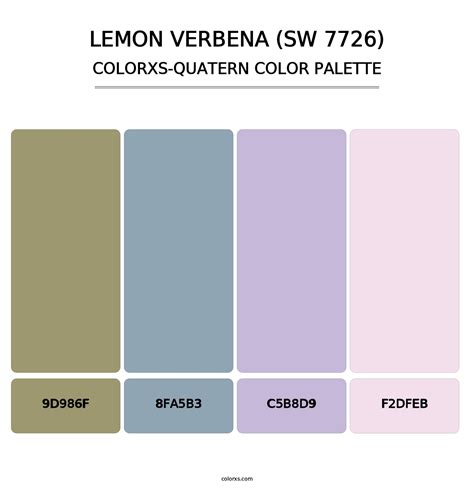 Sherwin Williams Lemon Verbena SW 7726 Paint Coordinating Colors And