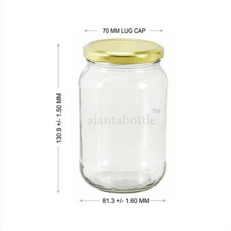 Metal Lug Cap Ml Glass Ghee Jar For Packaging At Rs Piece In Mumbai