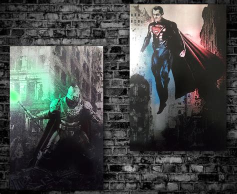 Batman V Superman 2 Piece Steel Poster Set — Art of Steel