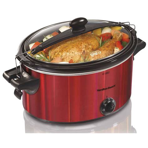 Stay Or Go Slow Cooker Red Hamiltonbeach