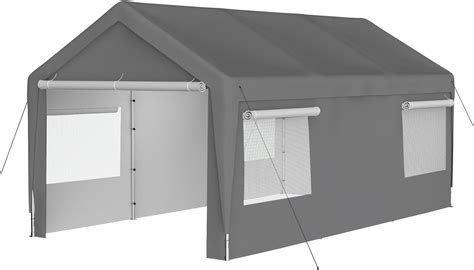 Amazon Detallego Carport X Ft Heavy Duty Carport Canopy With