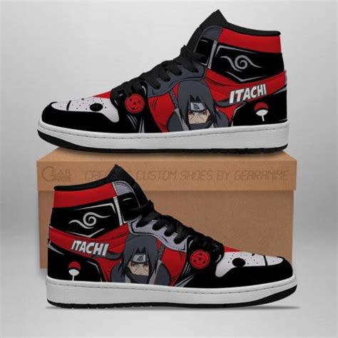 Naruto Itachi Uchiha Anbu Uniform Costume Air Jordan 1 High Sneakers