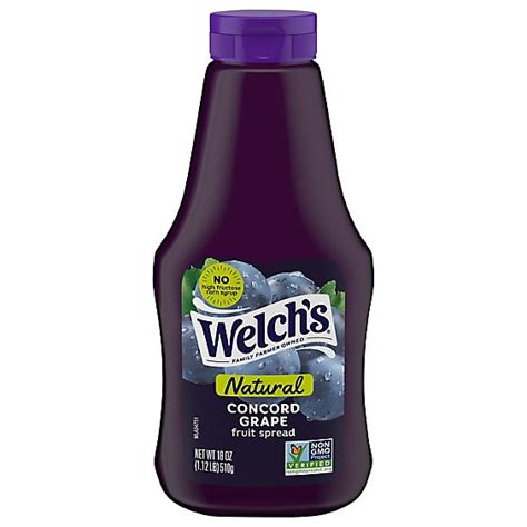 Welchs Spread Natural Concord Grape 18 Oz Safeway