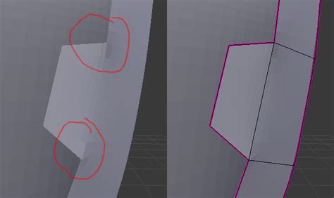 Odd Puckering On Mean Crease Edges Help Modeling Blender