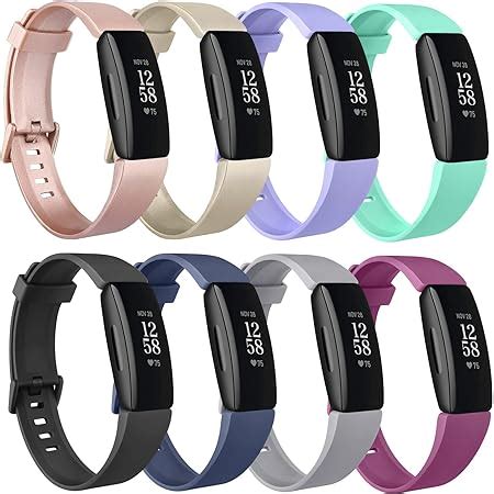 Amazon.com: PACK 3 Silicone Bands for Fitbit Inspire HR & Fitbit ...