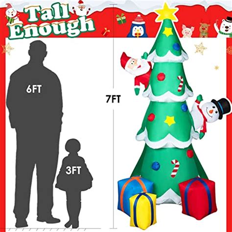 Decorlife Inflatable Christmas Tree 7ft Inflatable Christmas Yard