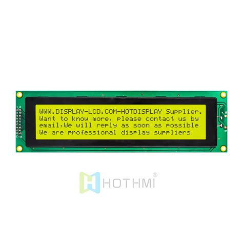 X Character Monochrome Lcd Display Module Stn Positive Display