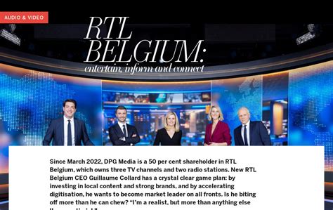 Rtl Belgium Dpg Media Annual Report