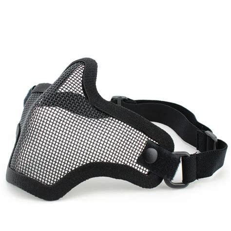 Airsoft Пейнтбол V1 удар металлическая сетка тактические; на пол-лица ...