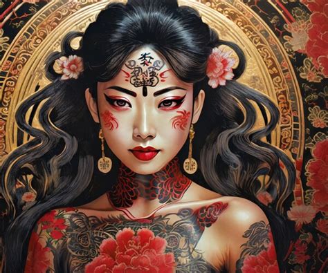 ArtStation - Murals of Chinese Woman Inspiring Beauty and Power | Artworks