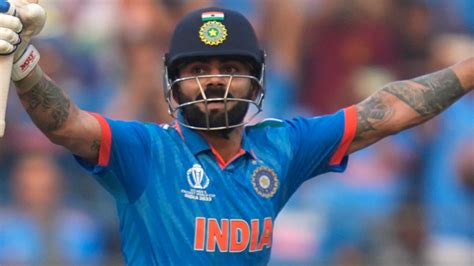 Virat Kohli India Batter Makes Record 50th Odi Century As He Eclipses Sachin Tendulkar