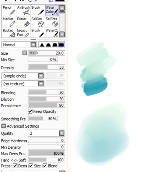 Paint Tool Sai 2 Painting Brush Settings Plmnorthern