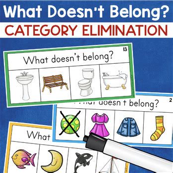 What Doesn T Belong Categories Speech Therapy Activities Categorizing