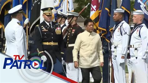 Marcos Binigyan Ng Full Military Honors Sa Pentagon TV Patrol YouTube