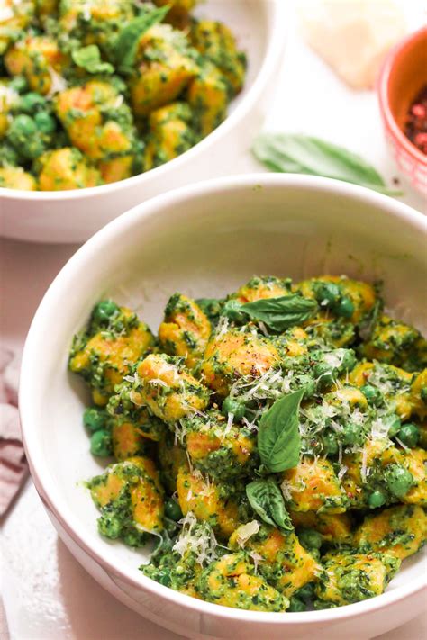 Pistachio Pesto Sweet Potato Gnocchi Beauty And Well Being