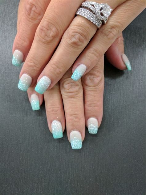 Kiara Sky Ombre Dip Powder Nail Art | Powder blue nails, Nail art ombre, Nail dipping powder colors