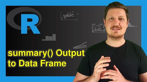 Convert Summary Statistics To Data Frame In R Example Summary