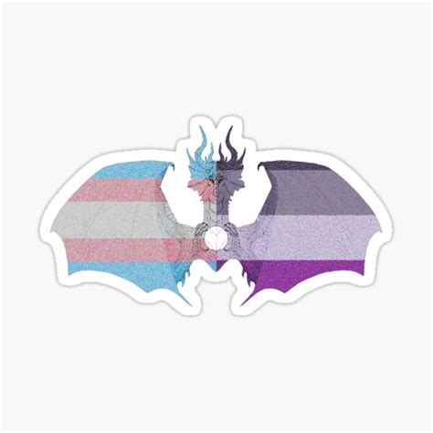 Orb Pondering Dragon Trans Ace Pride Sticker For Sale By