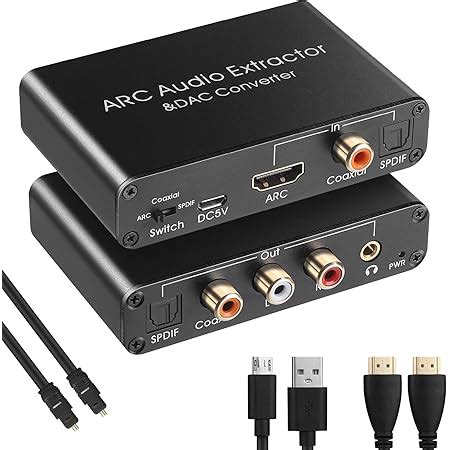 Avantree DAC02 DAC Convertisseur Optique RCA Numérique vers Analogique