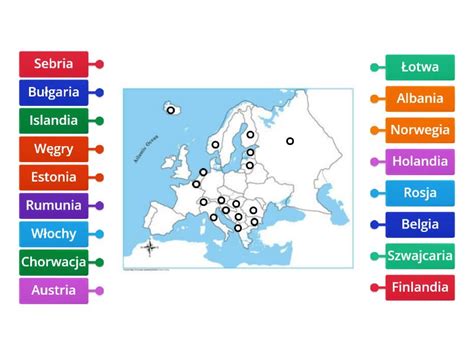 Mapa Polityczna Europy Diagrama Con Etiquetas