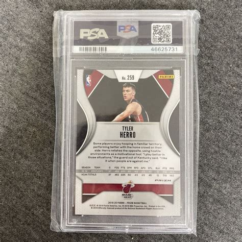 Tyler Herro Rookie Heat Psa Mint Panini Prizm Green Prizm Rc