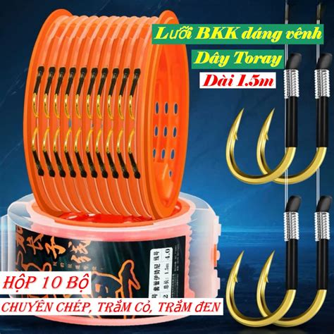 Thẻo Câu Đài Thẻo Buộc Sẵn Chuyên Trắm Chép Dài 1 5m Lưỡi Bkk Dây