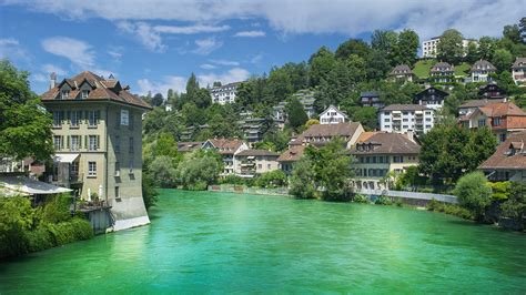 Sfondi Berna Svizzera Aare River Fiume Citt Alberi La X